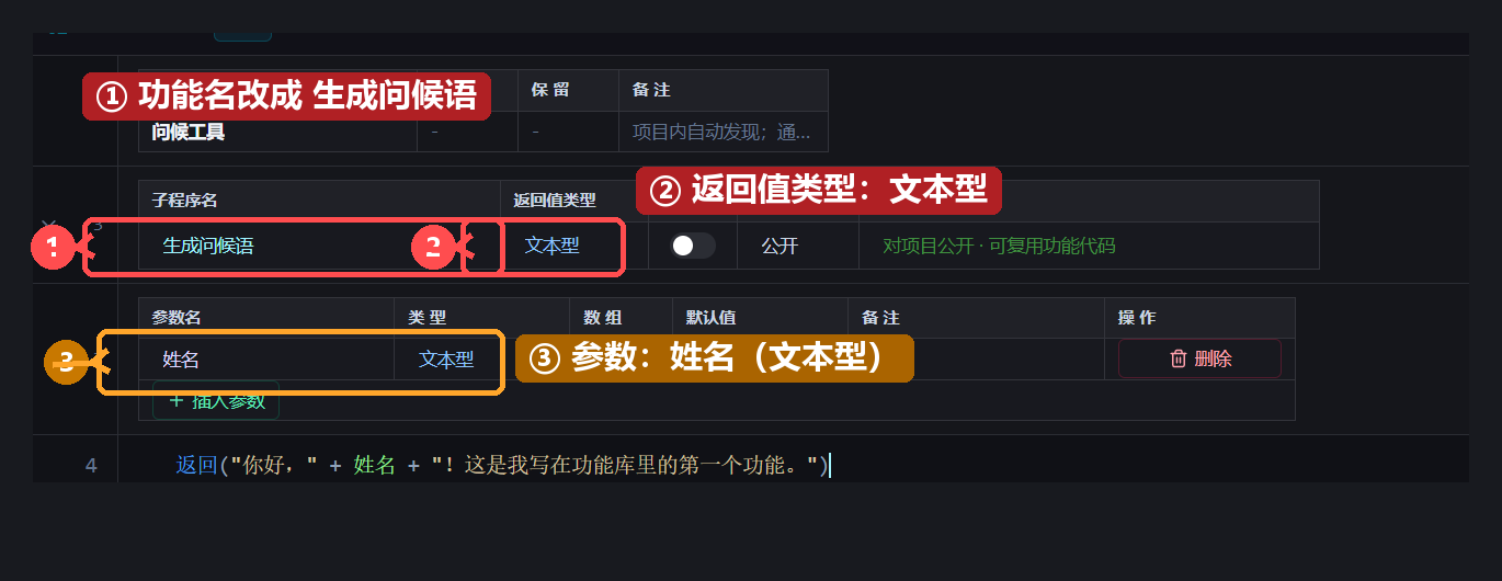 改功能签名