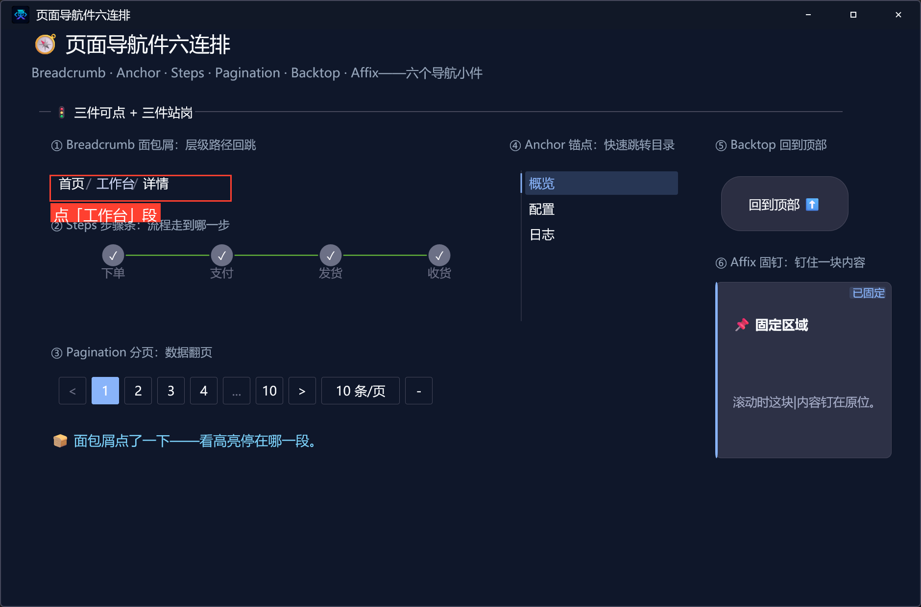点面包屑