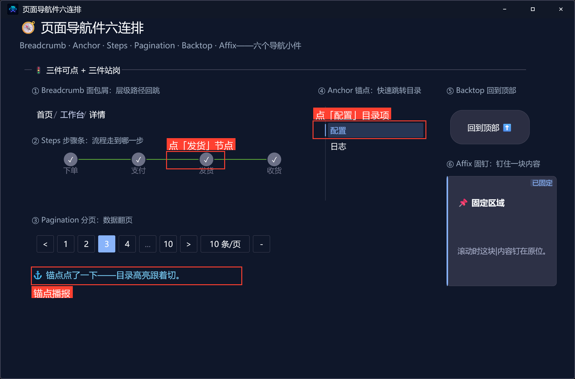 步骤与锚点