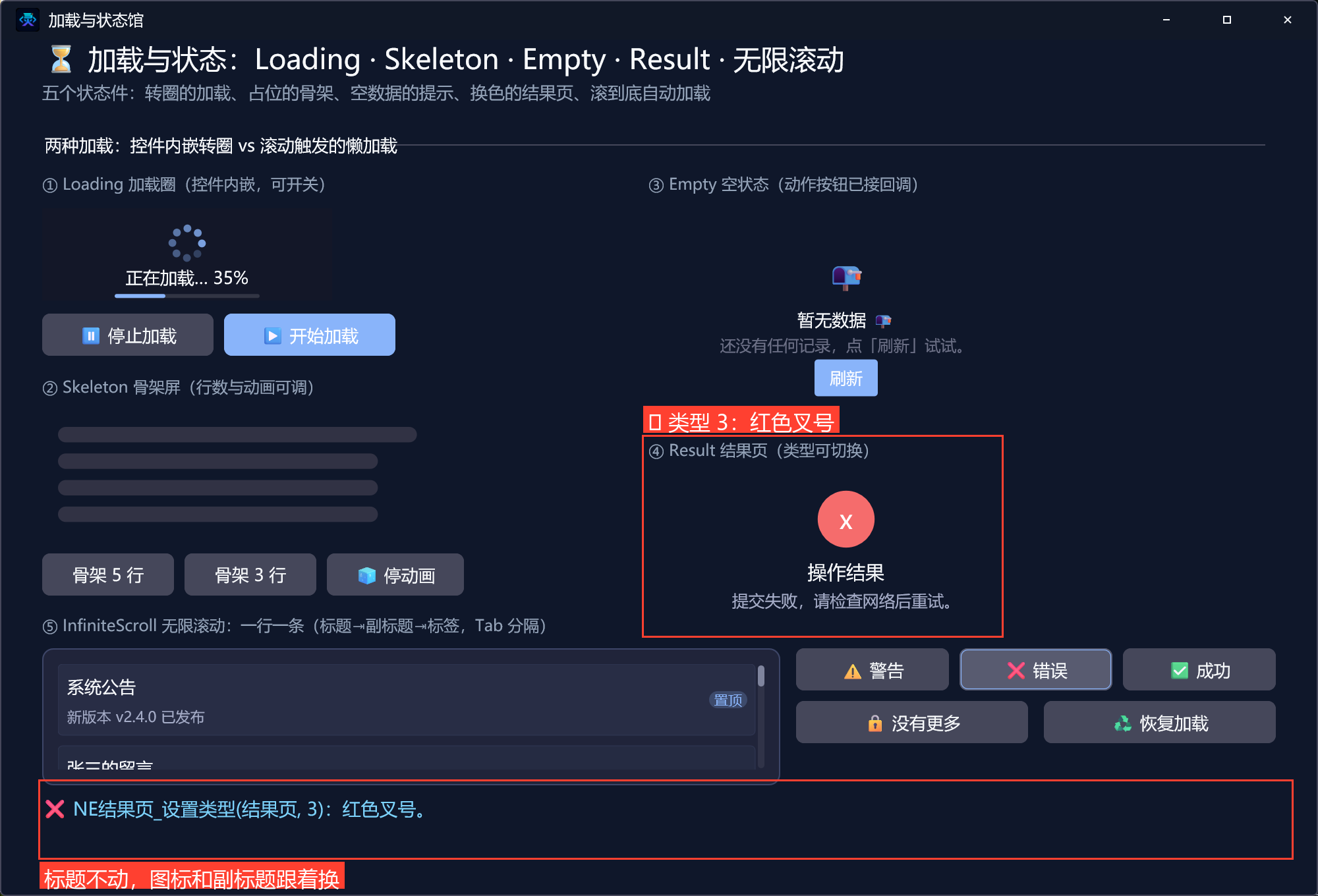 错误结果